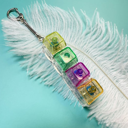 PC4-Key Mechanical Keyboard Fidget Keychain